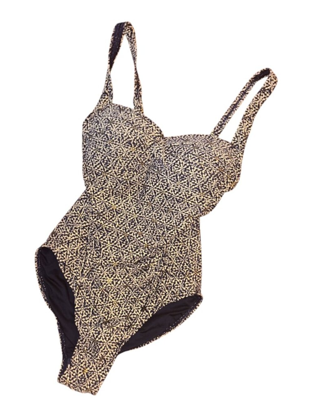 Nip Tuck Swim "Joanne" Nautical Foil One Piece Swimsuit Tummy Control Size 4